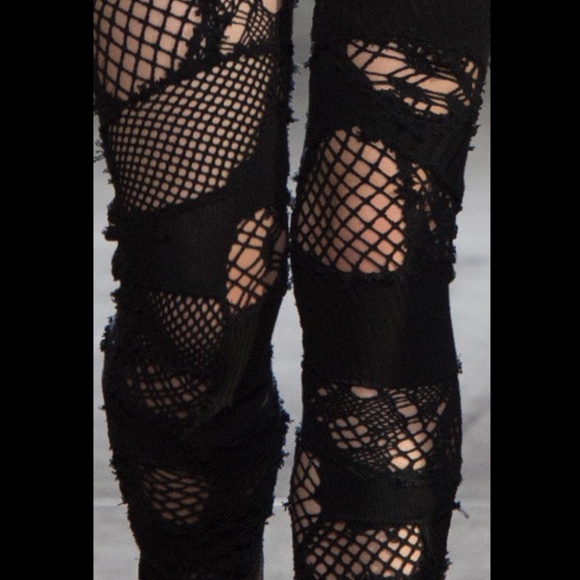 BNWT JUNYA WATANABE OS Runway Deconstructed Patchwork Tights HTF - Picture 9 of 12